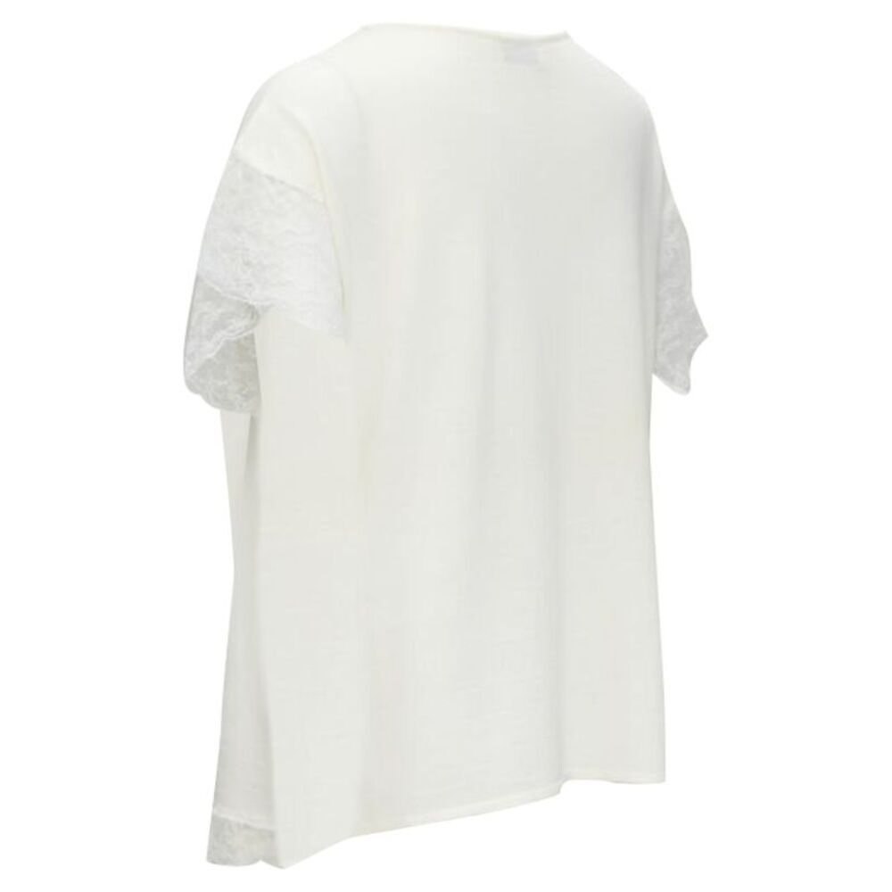 Lanvin Wool Blend Lace Trim Pullover Top - Picture 6 of 6